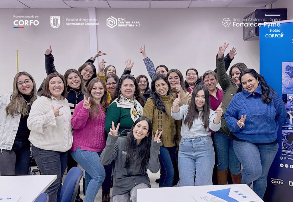 mujeres conmetal taller corfo pyme concepción 